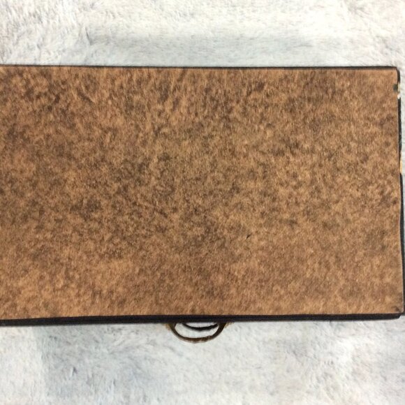 Antique Leather & Wood Victorian Jewelry Box w/Pull-Out Drawer & Mirror - Picture 11 of 11